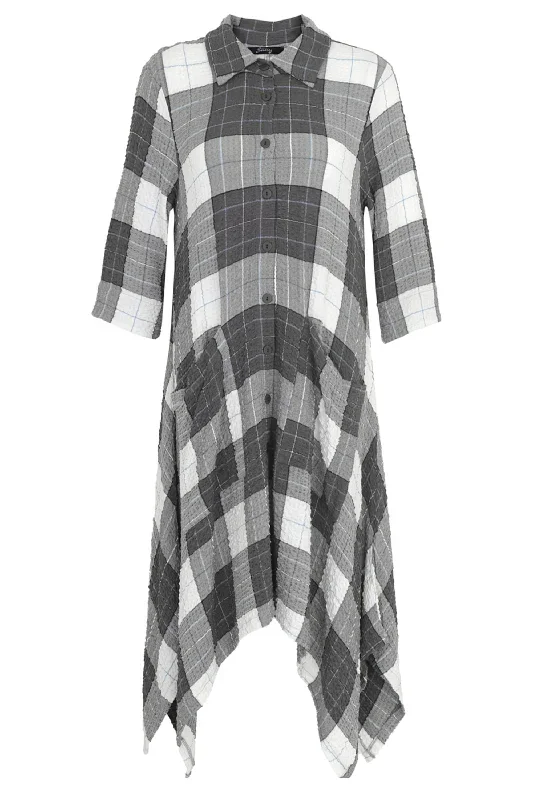 CLASSIC REVIVAL PLAID DUSTER DRESS