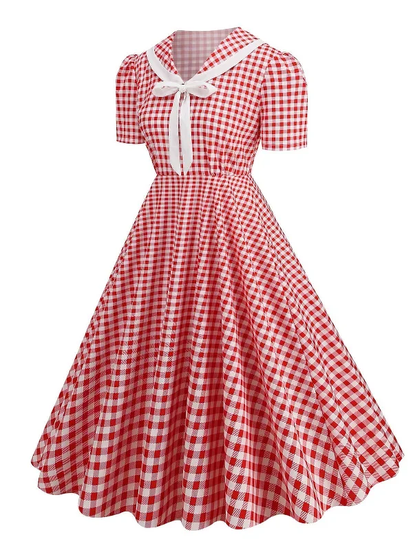 1950s-polka-dots-lapel-bowknot-swing-dress