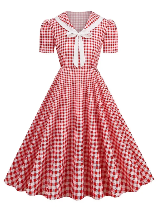 1950s-polka-dots-lapel-bowknot-swing-dress