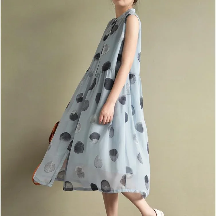 2021-new-blue-dotted-print-chiffon-sundress-plus-size-casual-shirts-dresses-sleeveless-maxi-dress