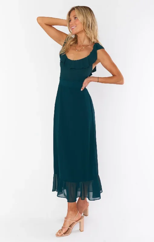 alexis-midi-dress-emerald-chiffon