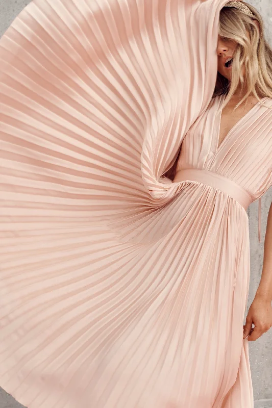 anetta-midi-dress-in-pleated-blush-satin