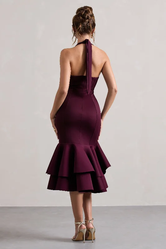 arla-plum-halter-neck-ruffle-trim-midi-dress-cl133320101