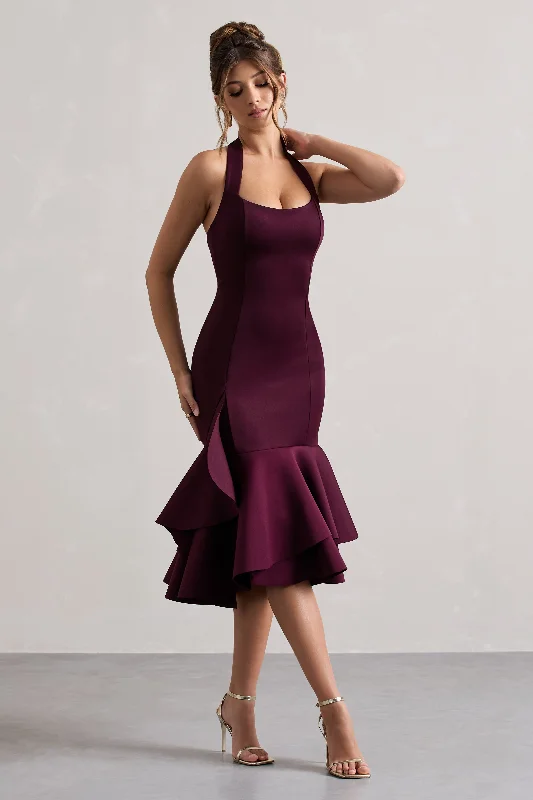 arla-plum-halter-neck-ruffle-trim-midi-dress-cl133320101