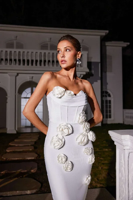 arushi-strapless-flower-bandage-dress