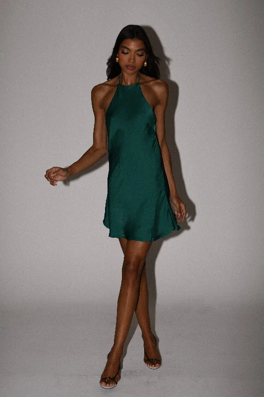 atlas-satin-bow-mini-dress-emerald