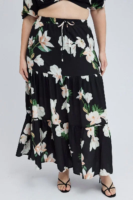 black-floral-elastic-waist-maxi-skirt-csl0104m-34a-1