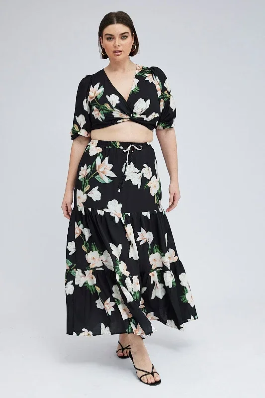 black-floral-elastic-waist-maxi-skirt-csl0104m-34a-1