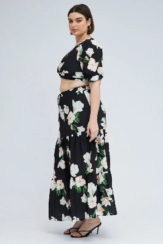 black-floral-elastic-waist-maxi-skirt-csl0104m-34a-1