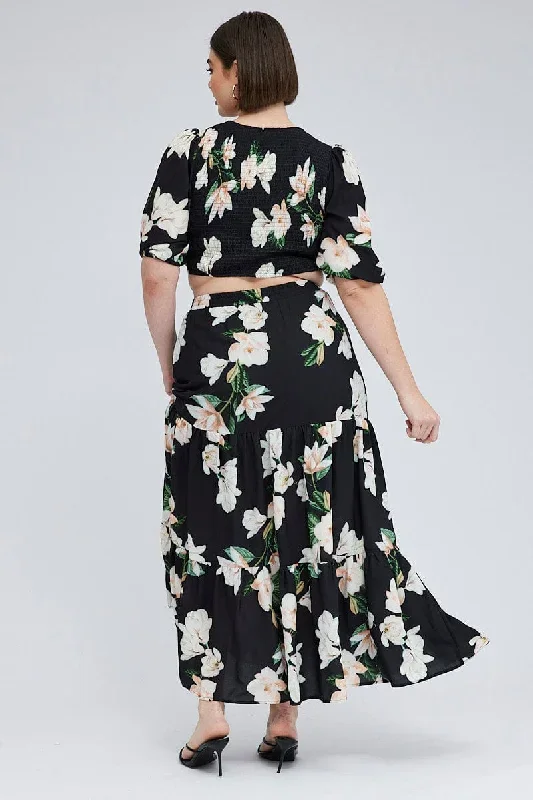 black-floral-elastic-waist-maxi-skirt-csl0104m-34a-1