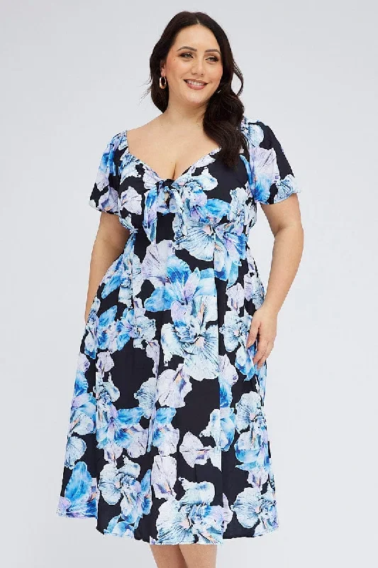 black-floral-midi-dress-tie-front-puff-sleeve-cdd2065a-34ab-1