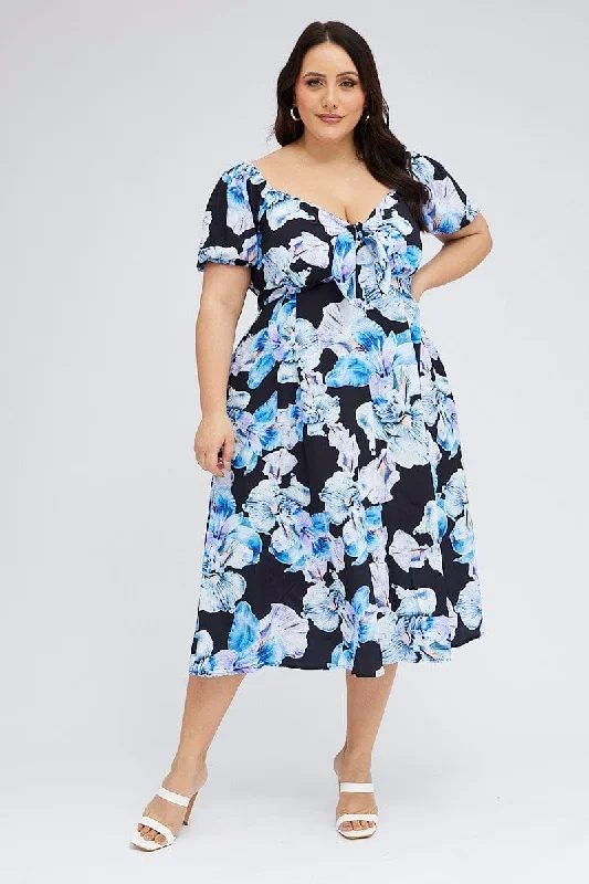 black-floral-midi-dress-tie-front-puff-sleeve-cdd2065a-34ab-1