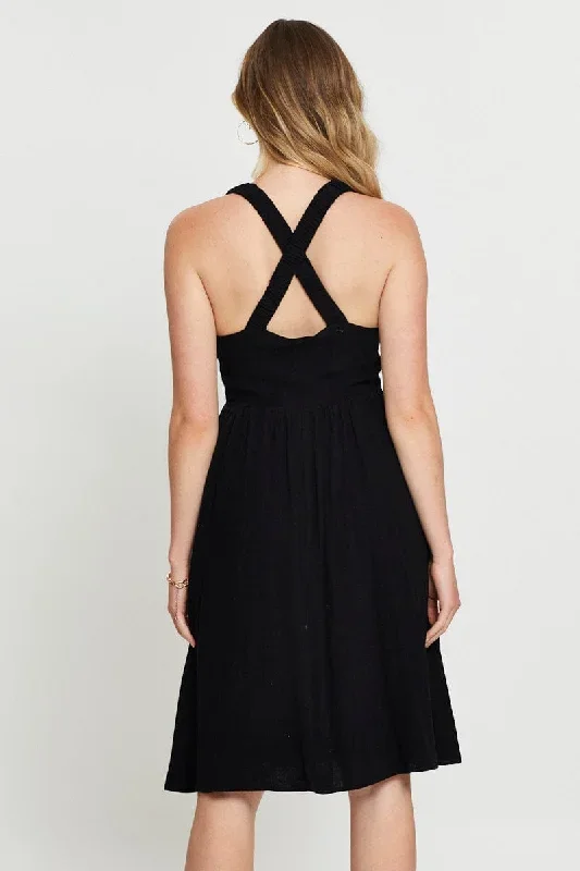 black-midi-dress-linen-ddc0044-34b-1