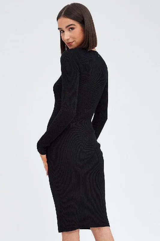 black-midi-dress-long-sleeve-keyhole-bodycon-rib-knit-ed0099-40cb-1