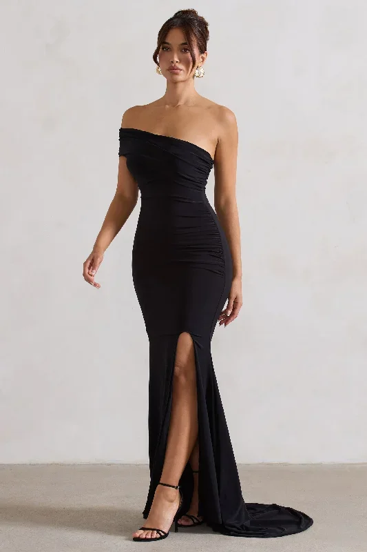 black-one-shoulder-maxi-dress