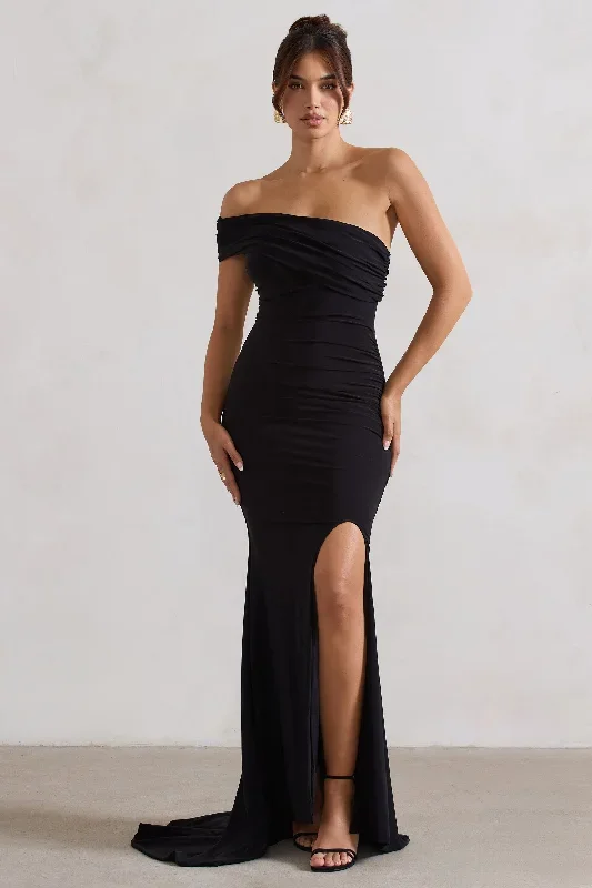 black-one-shoulder-maxi-dress