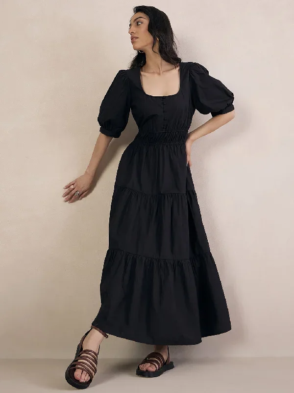 black-poplin-smocked-maxi-dress-ff-5196a