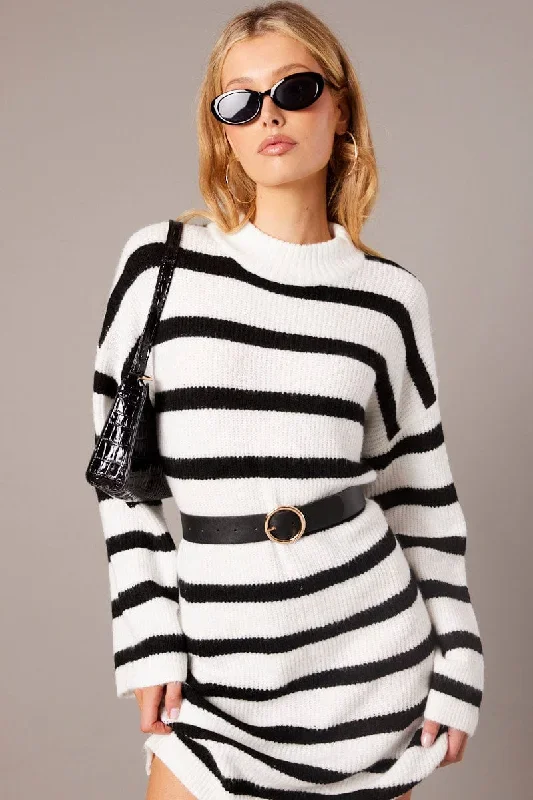 black-stripe-knit-jumper-dress-mini-dd2057a-40w-1