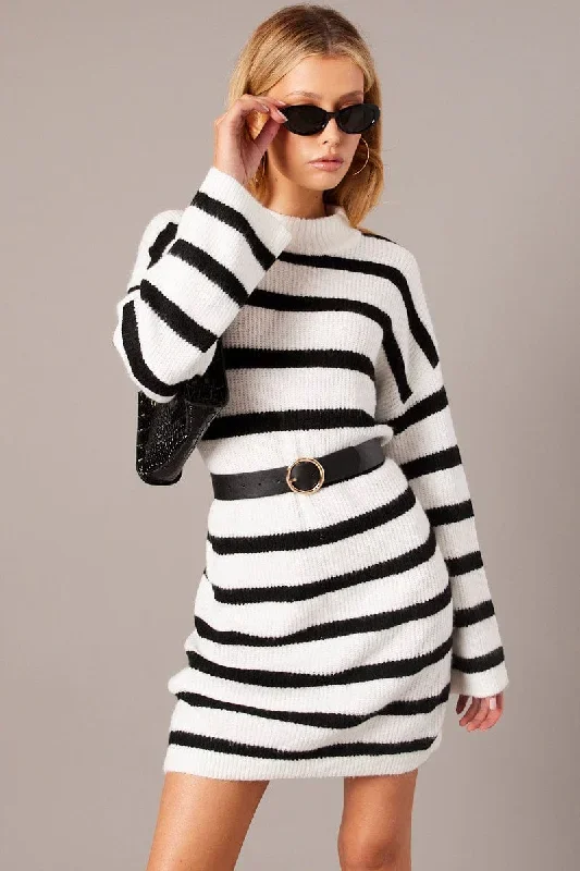 black-stripe-knit-jumper-dress-mini-dd2057a-40w-1