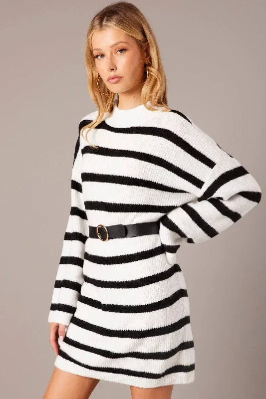 black-stripe-knit-jumper-dress-mini-dd2057a-40w-1