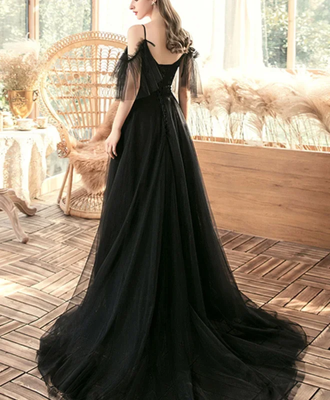 black-v-neck-tulle-lace-long-prom-dress-black-evening-dress-2