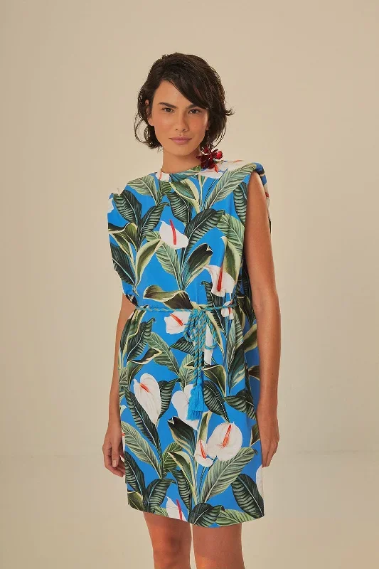 blue-anthurium-garden-organic-cotton-mini-t-shirt-dress