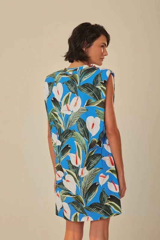 blue-anthurium-garden-organic-cotton-mini-t-shirt-dress