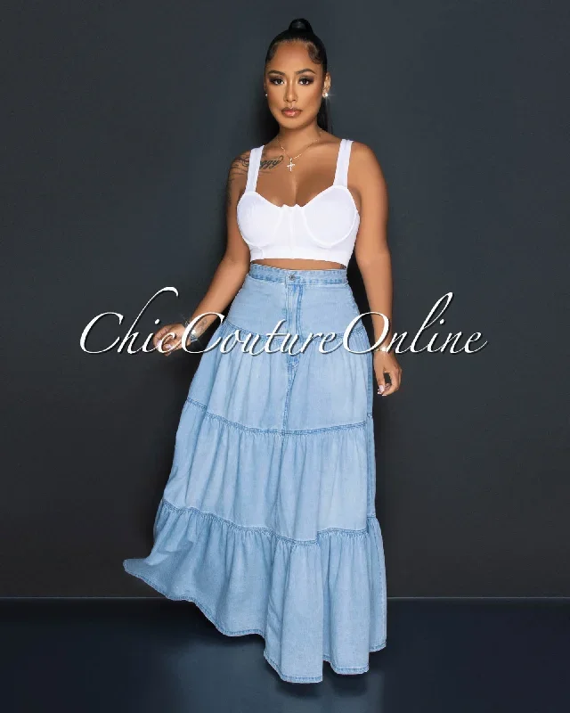 caria-light-blue-tier-denim-maxi-skirt