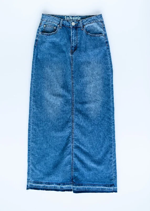 cheyenne-distressed-raw-hem-long-denim-skirt