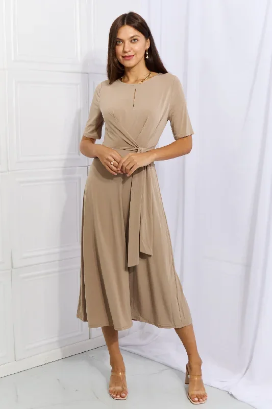 CityHottie Put In Work Wrap Knit Midi Dress