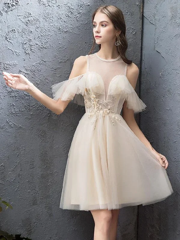 cute-round-neck-tulle-champagne-short-prom-dress-homecoming-dress