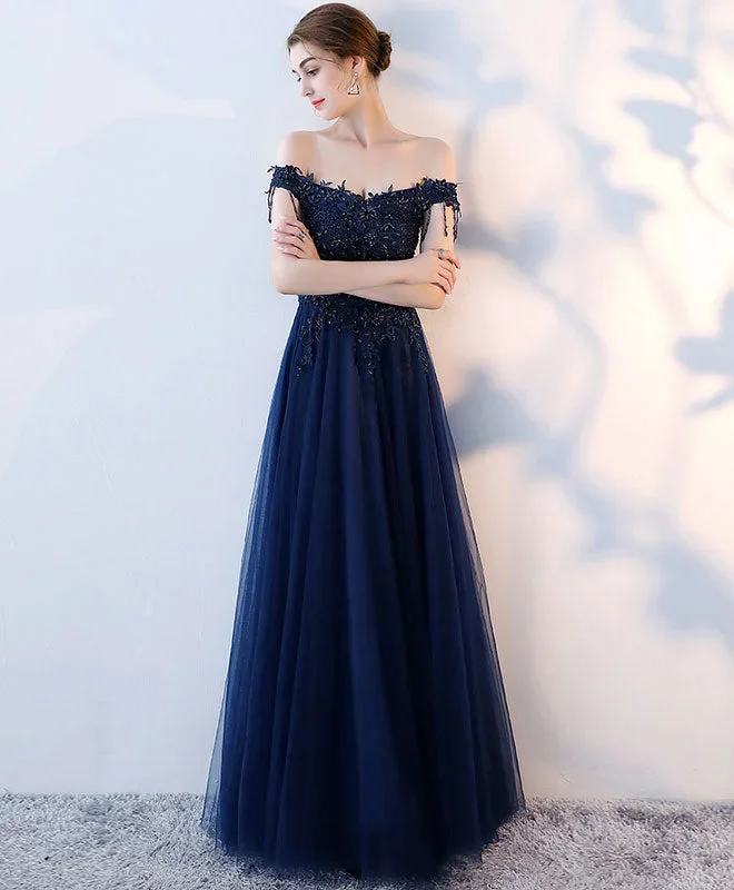 dark-blue-tulle-beaded-long-prom-dress-blue-evening-dress