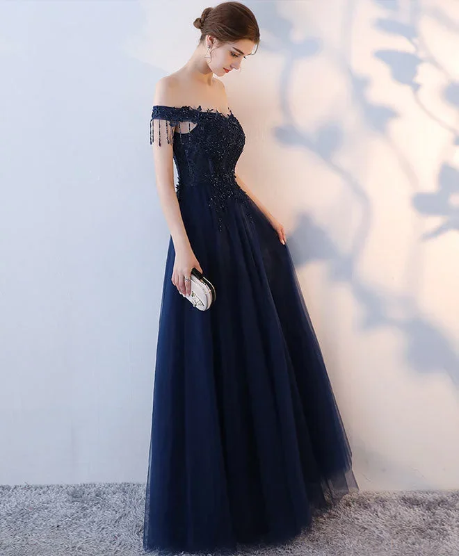 dark-blue-tulle-beaded-long-prom-dress-blue-evening-dress