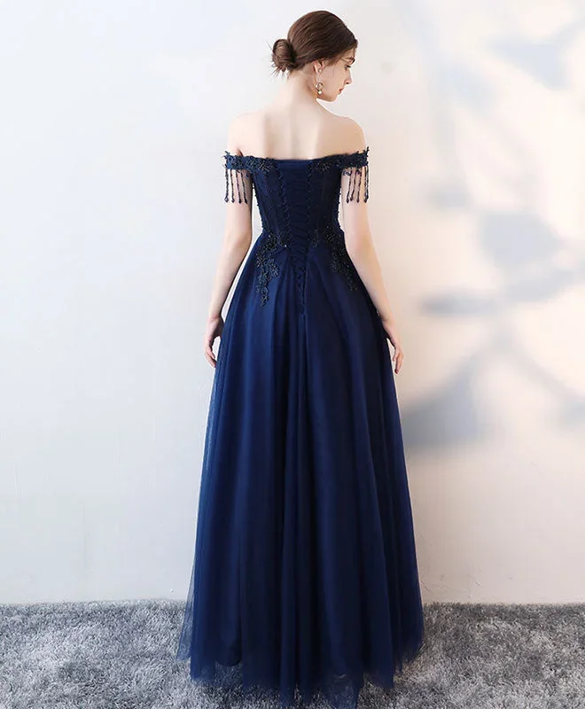 dark-blue-tulle-beaded-long-prom-dress-blue-evening-dress