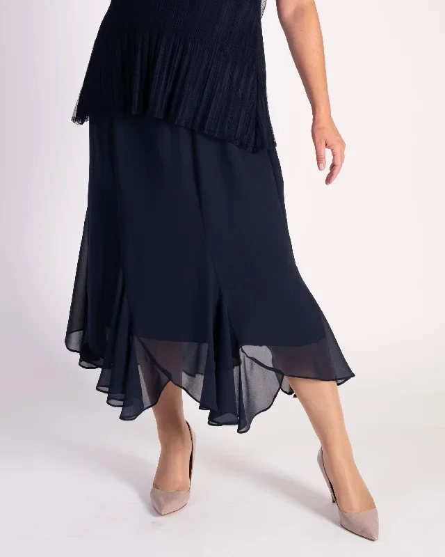 dark-navy-six-panelled-chiffon-skirt