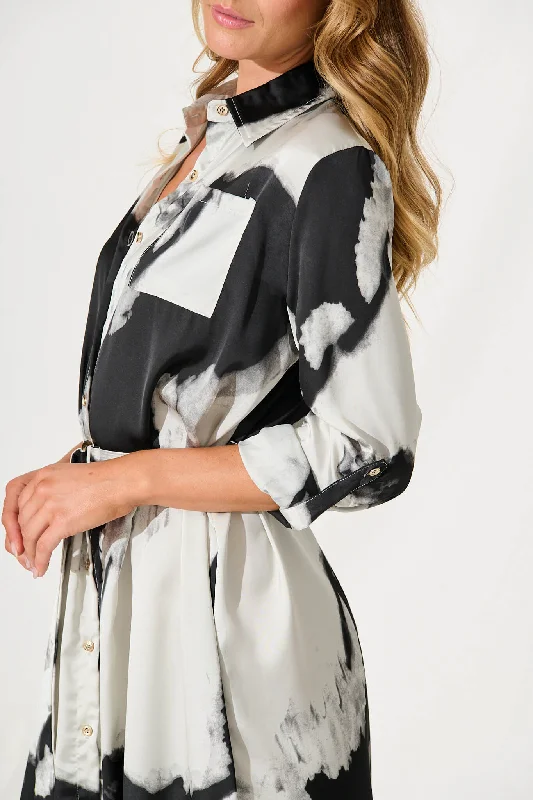 dayside-midi-shirt-dress-in-black-and-grey-watercolour-satin