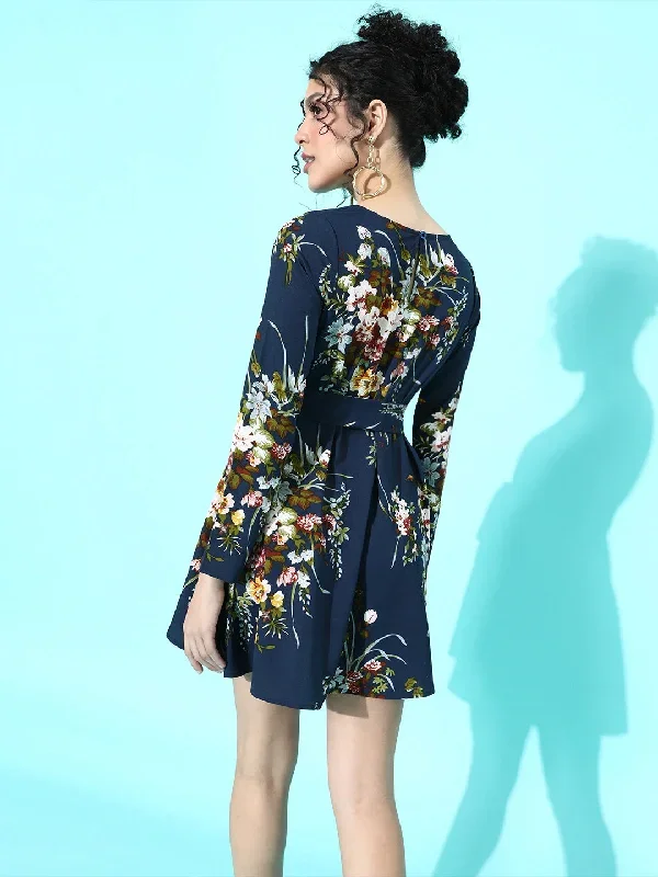 dr1580nb-berrylush-women-navy-blue-floral-self-belted-mini-fit-flare-dress