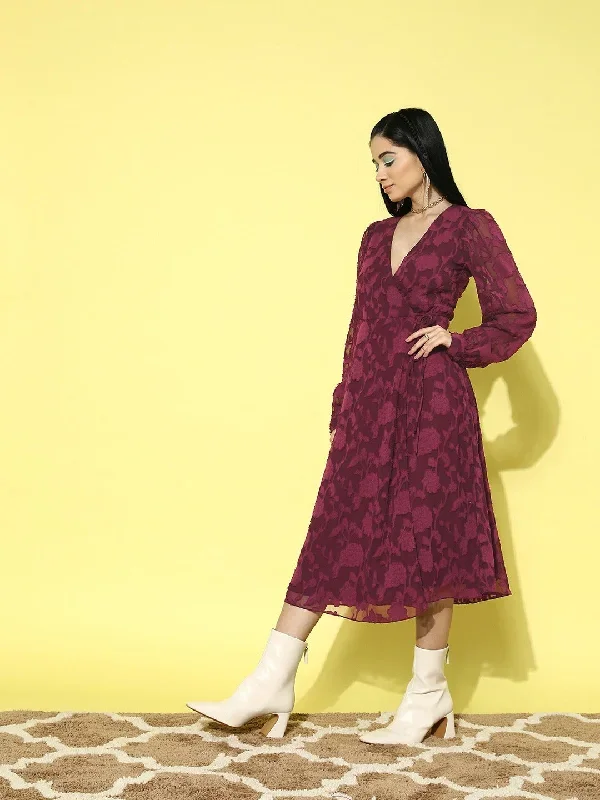 dr4976mr-berrylush-women-maroon-floral-pattern-v-neck-bishop-sleeves-jacquard-layered-wrap-midi-dress