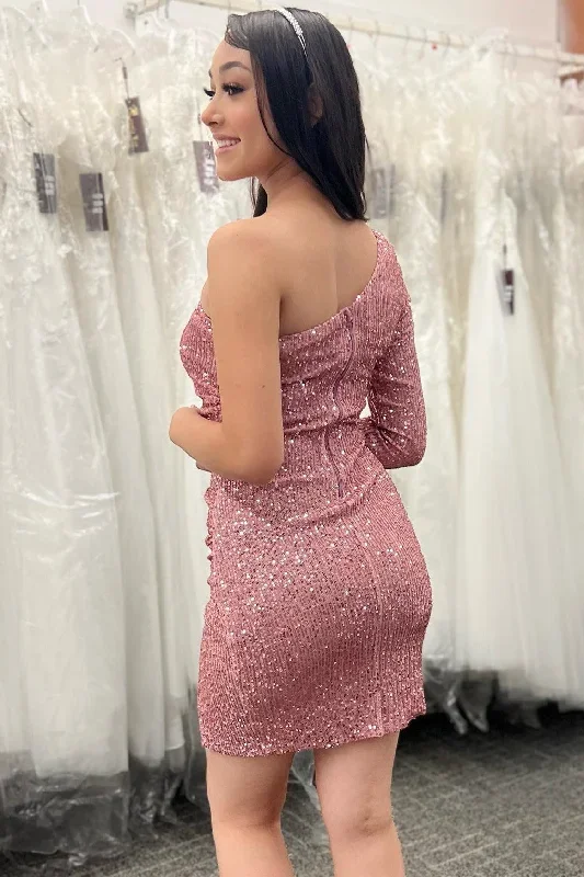 dusty-rose-one-shoulder-sequins-short-homecoming-dress