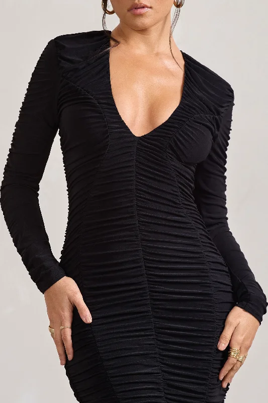 elisabeth-black-mesh-v-neck-long-sleeved-maxi-dress-cl128984002