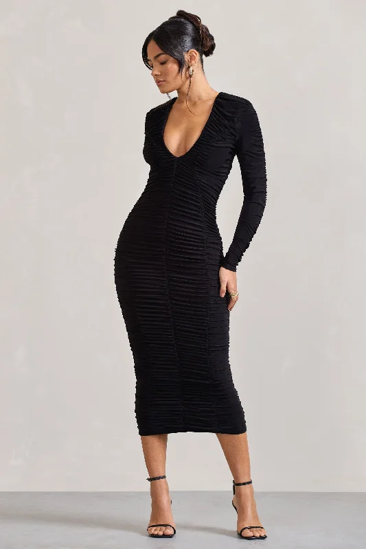 elisabeth-black-mesh-v-neck-long-sleeved-maxi-dress-cl128984002