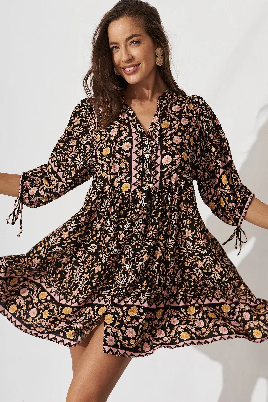 emelyn-dress-in-black-with-blush-multi-boho-floral