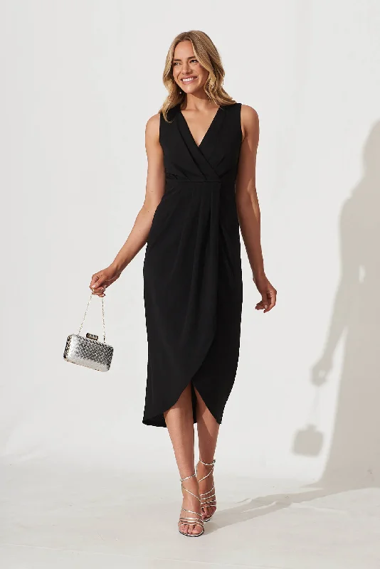 Fairlight Midi Dress In Black