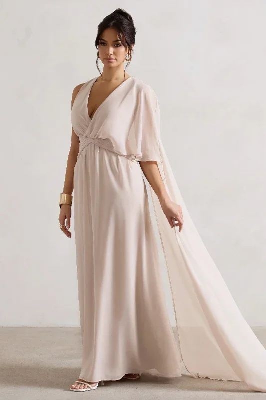 fairytale-champagne-plunge-neck-chiffon-maxi-dress-with-cape-sleeve-cl129989059