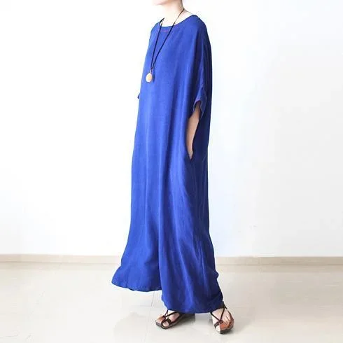 fine-royal-blue-linen-dresses-oversize-cotton-caftans-long-maxi-dress