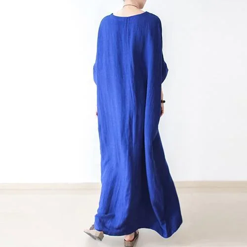 fine-royal-blue-linen-dresses-oversize-cotton-caftans-long-maxi-dress