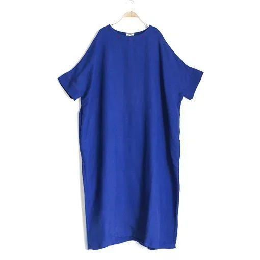 fine-royal-blue-linen-dresses-oversize-cotton-caftans-long-maxi-dress