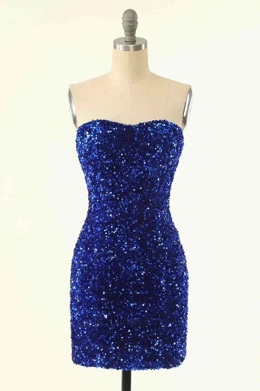 fitted-strapless-black-sequined-homecoming-dress