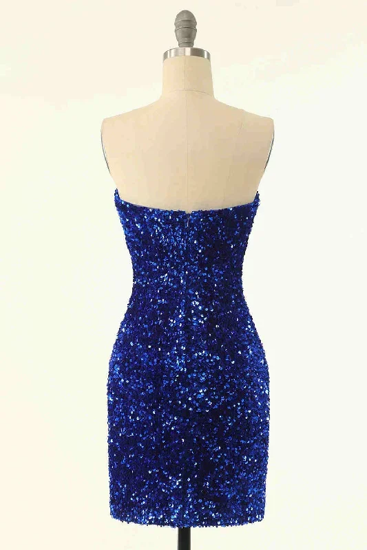 fitted-strapless-black-sequined-homecoming-dress