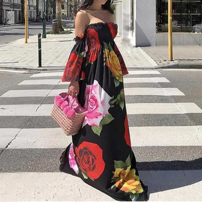 flared-sleeve-off-shoulder-bohemian-dress-women-floral-printed-long-dress-autumn-2018-fashion-vacation-maxi-dress-boho-vestidos